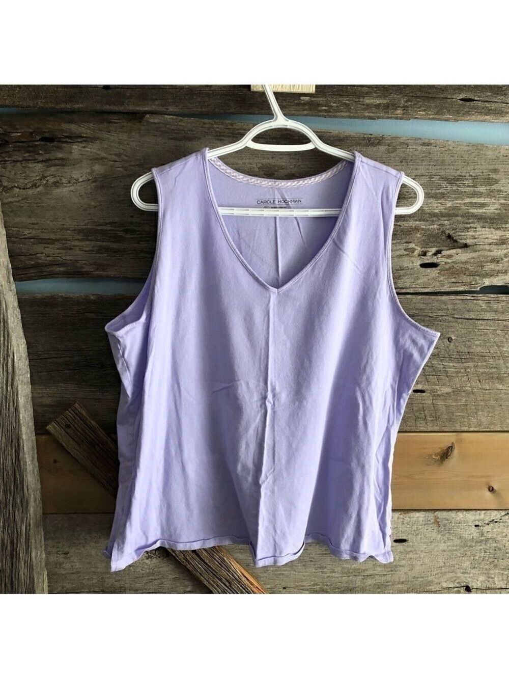 CAROLE Hochman size XL purple 2pc PJ set with shorts